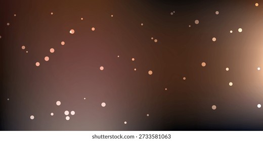 Soft, glowing bokeh lights scattered across a dark, warm brown background, creating a dreamy and ethereal effect.