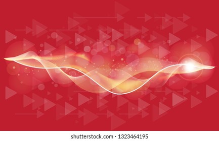 Soft glowing colored bokeh or abstract cosmic background with sparkling arrows and lights.