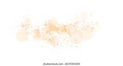 Soft Gold Bokeh Dust Trail PNG for Elegant, Dreamy, and Fantasy Designs