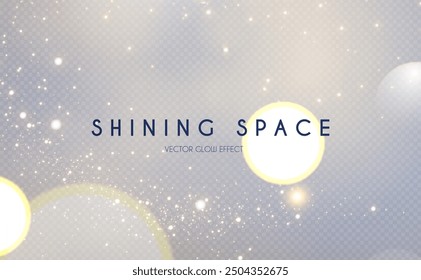 Suave efecto de luz bokeh dorado. Brillante diseño de vacaciones y fiesta. Luz borrosa