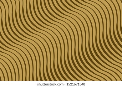Soft Gold Wavy Line Abstract background texture. Illustraction vector design concept for wallpaper, cover or banner design.