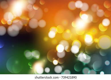 soft golden Christmas lights - festive bokeh background