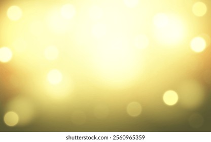 Soft Golden Glow Bokeh Background. Warm Light Circles in a Radiant Abstract Scene, Background decoration