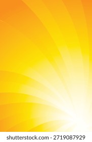 Luz radiante suave de color amarillo dorado con curvas y Gradientes suaves. Fondo abstracto elegante adecuado para negocios, bienestar, conceptos de energía y proyectos de diseño moderno.