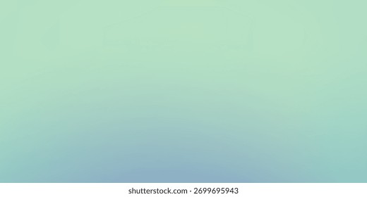 Suave gradación con una mezcla de azul claro, verde turquesa y un poco de púrpura moderno