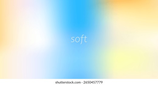 Soft gradient abstract background with a blend of blue, yellow, and white hues. Gentle blur and smooth transitions make it perfect for web, mobile UI, branding, or elegant minimalist designs.
