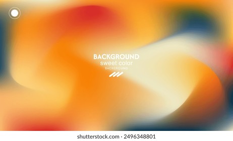 soft gradient abstract background of orange, yellow, red, green and white. Minimalist pastel colors