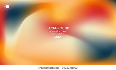 soft gradient abstract background of orange, yellow, red, green and white. Minimalist pastel colors