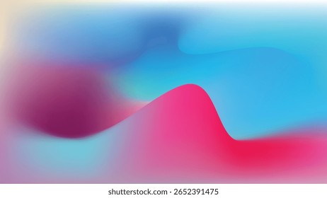 Soft Gradient Abstract Flow Background with Vibrant Color Combination