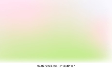 Soft Gradient, Abstract In Pastel Colorful Gradient Style, Vector Background Green.