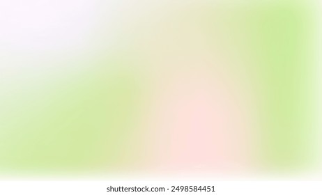Soft Gradient, Abstract In Pastel Colorful Gradient Style, Vector Background Green.