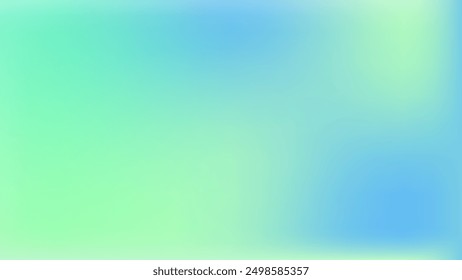 Soft Gradient, Abstract In Pastel Green Gradient Style, Vector Green Background.