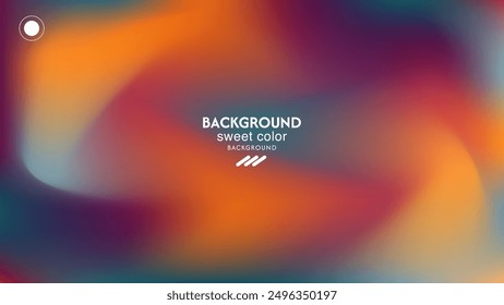 soft gradient abstract wave background with orange,yellow,red,green color gradations. Minimalist pastel colors