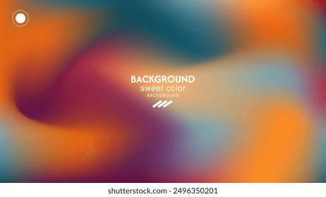 soft gradient abstract wave background with orange,yellow,red,green color gradations. Minimalist pastel colors