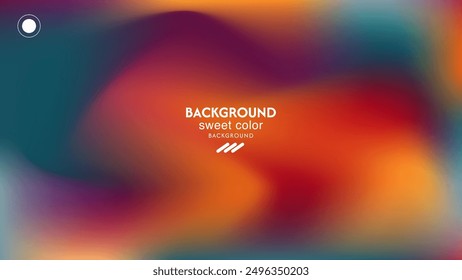 soft gradient abstract wave background with orange,yellow,red,green color gradations. Minimalist pastel colors