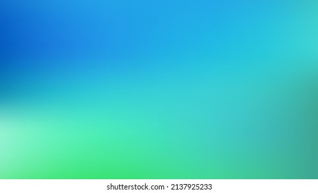 Soft gradient background. Abstract colorful green and blue screen. Minimal color vector illustration.