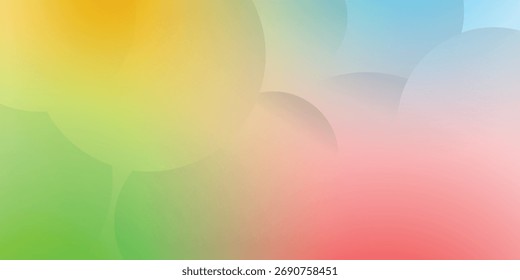 Soft gradient background with abstract geometric shapes and pastel color blending