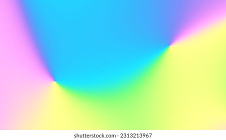 Soft gradient background for any design. Vector image. Holographic colors.