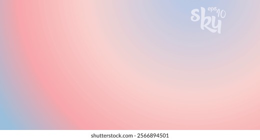 A soft gradient background blending pastel pink, peach, and light blue tones with a smooth and dreamy texture