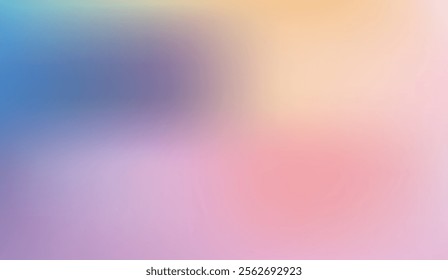 Soft gradient background blending shades of blue, pink, and peach tones in a smooth abstract style, ideal for modern art, web design, or creative projects