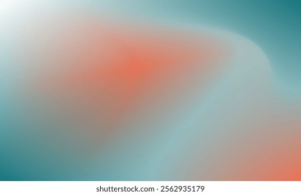 A soft gradient background blending teal, coral, and white hues with a subtle transition, creating a tranquil and modern aesthetic.