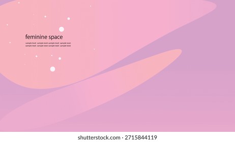 Fondo suave del gradiente con las curvas que fluyen - diseño femenino moderno