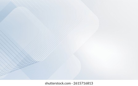 Soft Gradient Background with Geometric Shapes, Light Blue and White Tones, Minimalist Design for Modern Presentation, Wallpaper or Creative Project, Stylish Backdrop