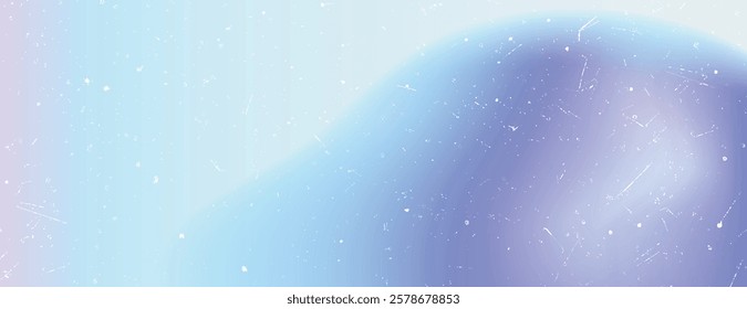 Soft gradient background with pastel blue and purple colors, featuring a smooth texture and subtle speckles. Blue and purple background. Gradient background vector. Purple background.