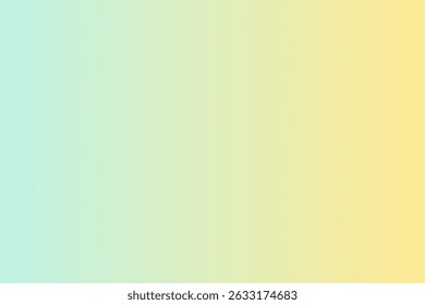 Fondo degradado suave con colores pastel que se mezclan de azul claro a amarillo pálido. El degradado crea un efecto calmante y relajante con suaves transiciones de color. Fondo con espacio de copia, Vector.