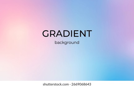 Soft gradient background in pastel colors for design