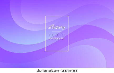 Soft gradient background in pastel purple colors. Fluid shapes texture, flow dynamic lines, modern style vibrant forms for cosmetics cover, fashion poster etc. Vestor EPS10 illustration.