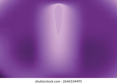 Um fundo suave e gradiente em tons de roxo, com uma luz de spot brilhante e difusa iluminando o centro a partir do topo