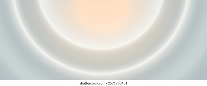 Soft gradient background with smooth, circular patterns. The background features light gray and light gray hues, creating a calming effect. Gradient wave background vector. Orange background.