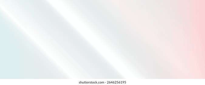 Soft gradient background with smooth texture, featuring white and pink hues. The background is gentle and pastel with white and pink tones. Gradient neon background vector. Pink background.