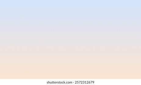 A soft gradient background transitioning from light blue at the top to a pale beige at the bottom, resembling a serene morning sky.