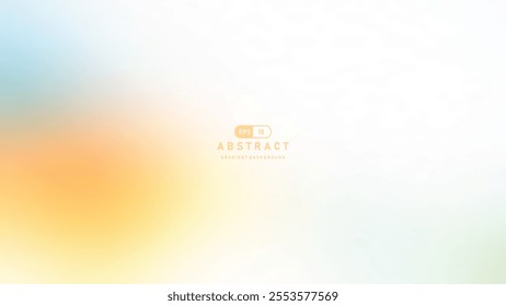 Soft gradient background with warm orange and cool blue tones blending smoothly.