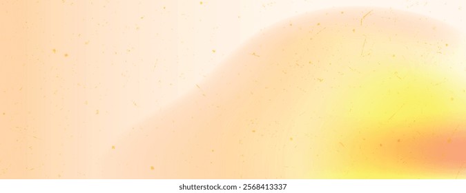 Soft gradient background with a warm orange hue. The background features a smooth texture with subtle speckles of orange throughout. Gradient background vector. Yellow background.