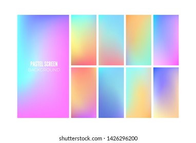 Soft gradient color background. Wallpaper design for mobile app. Vector illustration
