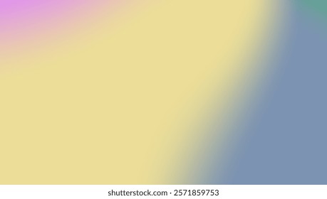 a soft gradient with a creamy yellow dominating the lower left side, transitioning to a cool grayish blue on the right. 