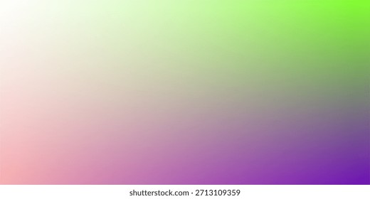 Soft Gradient green pink ang purple Background With Pastel Colors For Design, Branding.