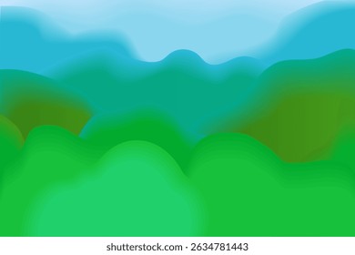 Soft Gradient Landscape, Hills, Sky, Whispers of Dawn
