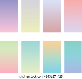 Soft Gradient with Modern Colours. Useable for Background. Gradients Vector