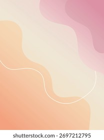 Soft Gradient Organic Shapes Background
