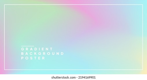 Soft Gradient pastel poster and brochure background easy to use for design project