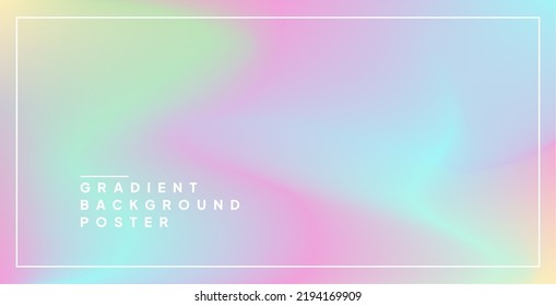 Afiche en tonos pastel de gradiente suave y fondo de folleto fácil de usar para el proyecto de diseño