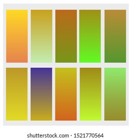 Soft Gradient Set Different Colors For Background. Design for Smartphone screen, mobile app Template, banner ,Wallpaper, background, flyer, Social media. Eps10
