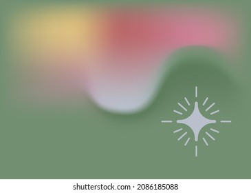 Soft gradient with stars and elements