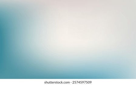 Soft Gradient of Tranquil Tones, A Blend of Serene Blue and Pale Off-White Creates a Calm and Minimalistic Background Texture