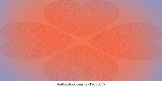 A soft gradient transitioning from purple to orange, overlaid with a faint geometric pattern resembling a stylized flower or star.