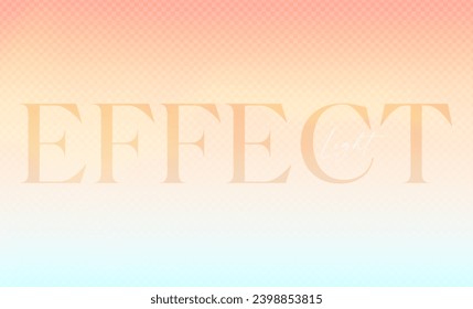 Soft gradient warm and sun shining light effect. Vector transparent blur design